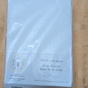 Burt's Bees Baby Organic Cotton Crib Sheet in White